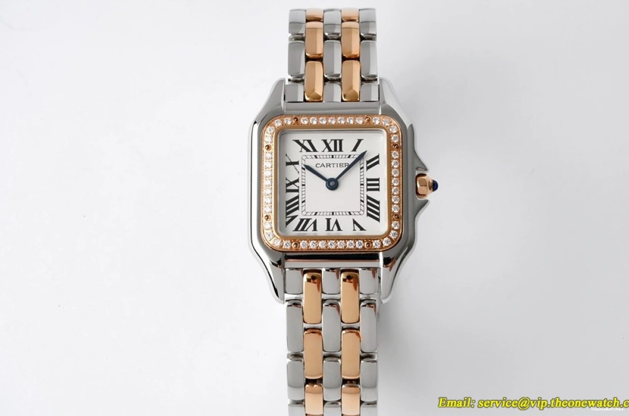 Secrete White BVF SS Ladies 27mm Dial Dia De Panthere RG Quartz 0319